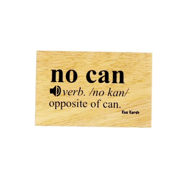 No Can