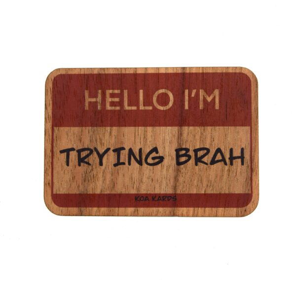 Hello I’m Trying Brah